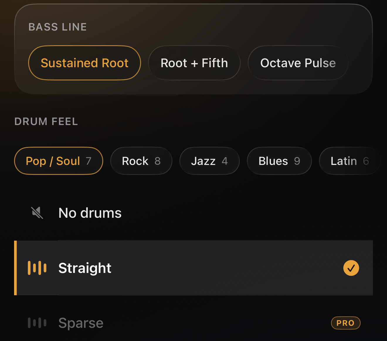 The groove page for this take.